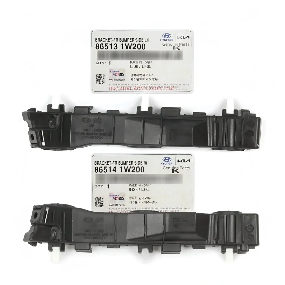 Genuine Front Bumper Side Bracket Left Right LH RH 2EA For Kia Rio 2012-2017