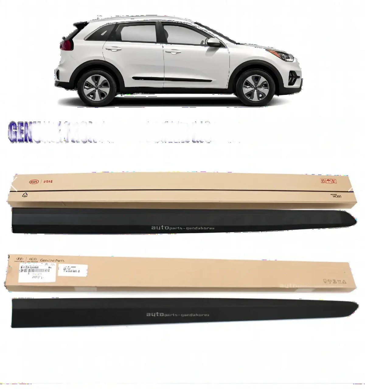 Genuine Front Door Molding Lower Left Right 2EA - 1SET For Kia Niro 2017-2020