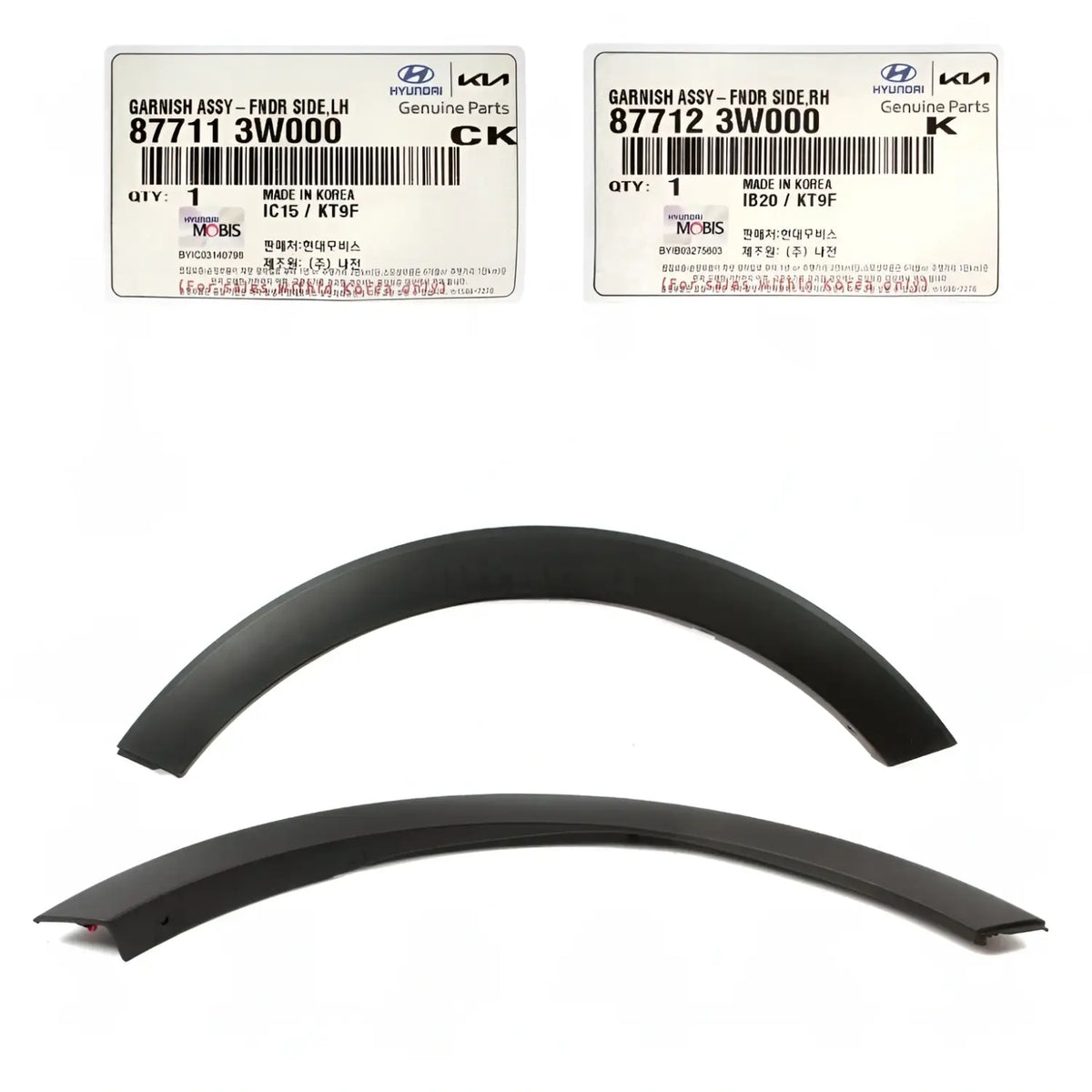 Genuine Front Fender Flare Molding Left Right 2EA For Kia Sportage 2011-2016