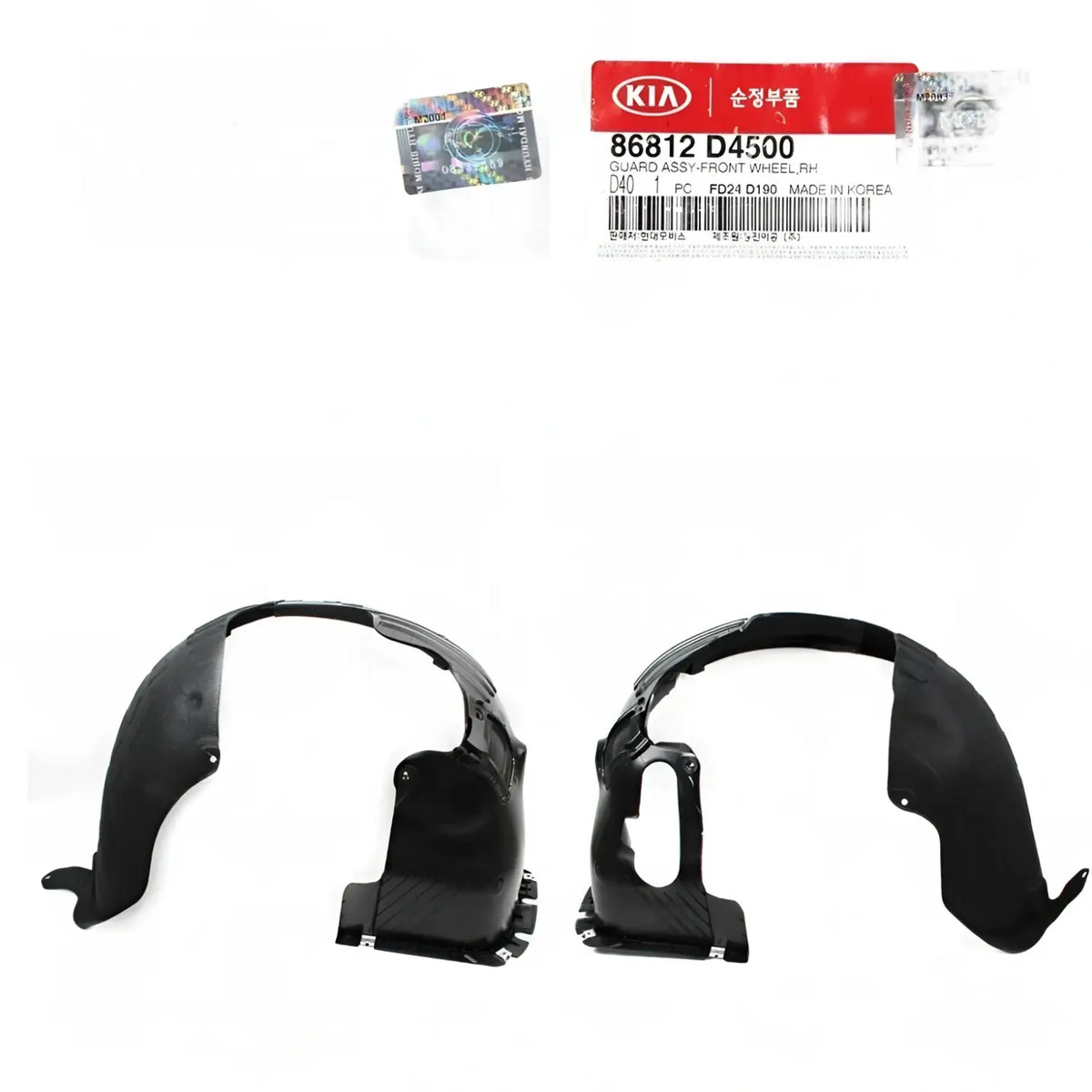 Genuine Front Fender Liner Left Right 2EA 1SET For Kia Optima 2019-2020