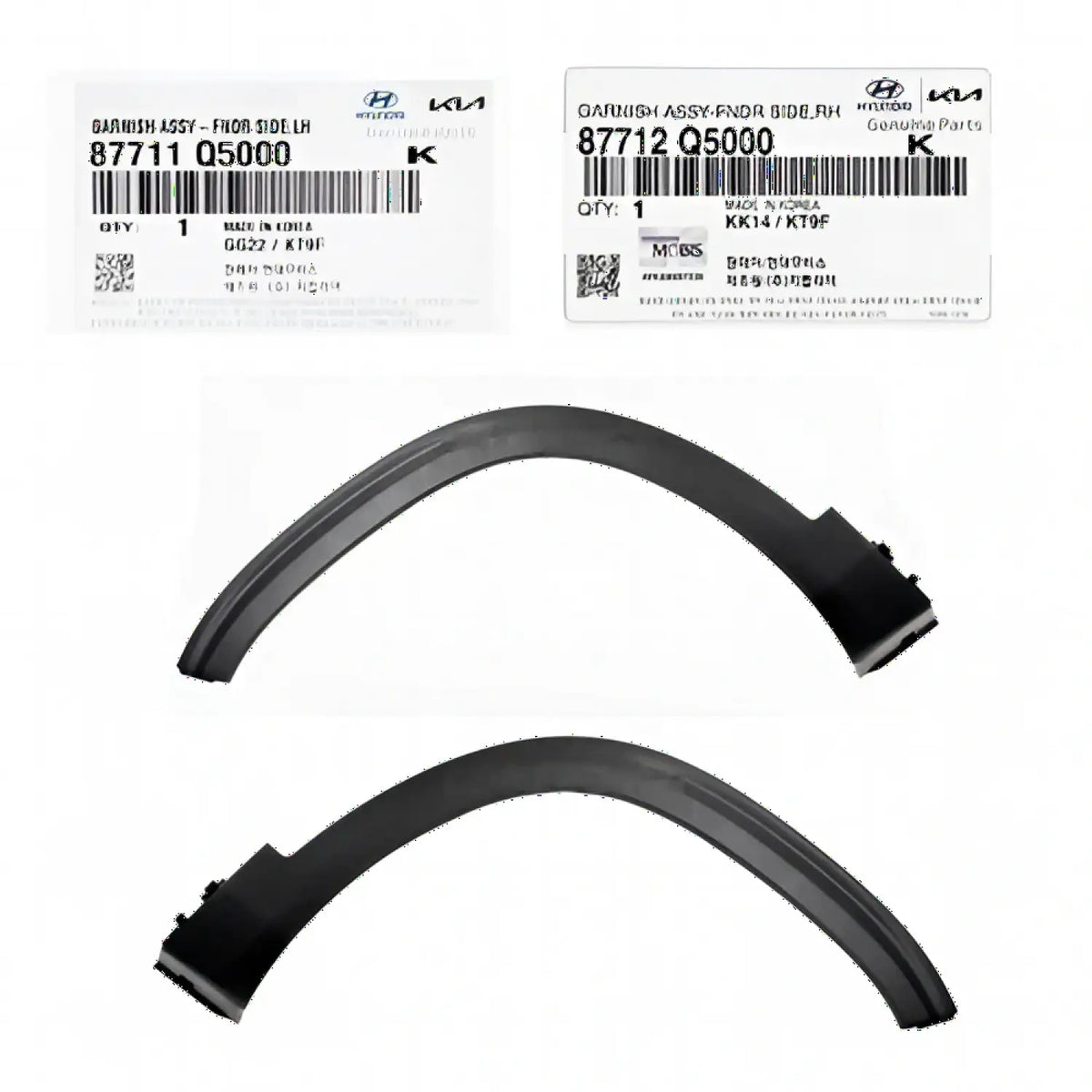 Genuine Front Fender Wheel Molding Left Right 2EA 1set For Kia Seltos 2020-2022