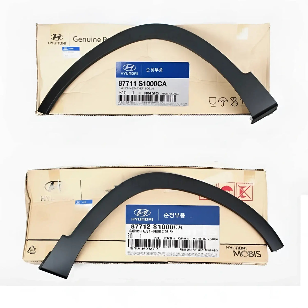 Genuine Front Fender Wheel Molding Left Right 2EA For Hyundai Santa Fe 2019-2020