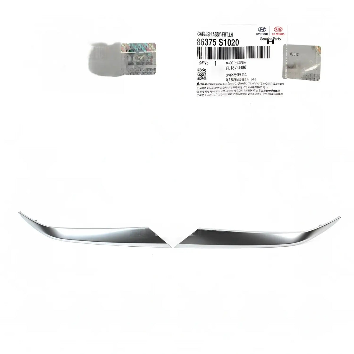 Genuine Front Grille Headlight Molding Left Right 2EA For Hyundai Santa 2019-2020
