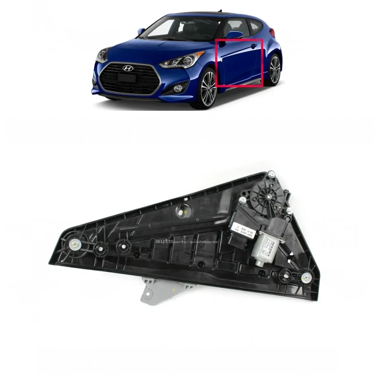 Genuine FRONT Left DRIVER Power Window Regulator For Hyundai Veloster 2012-2017
