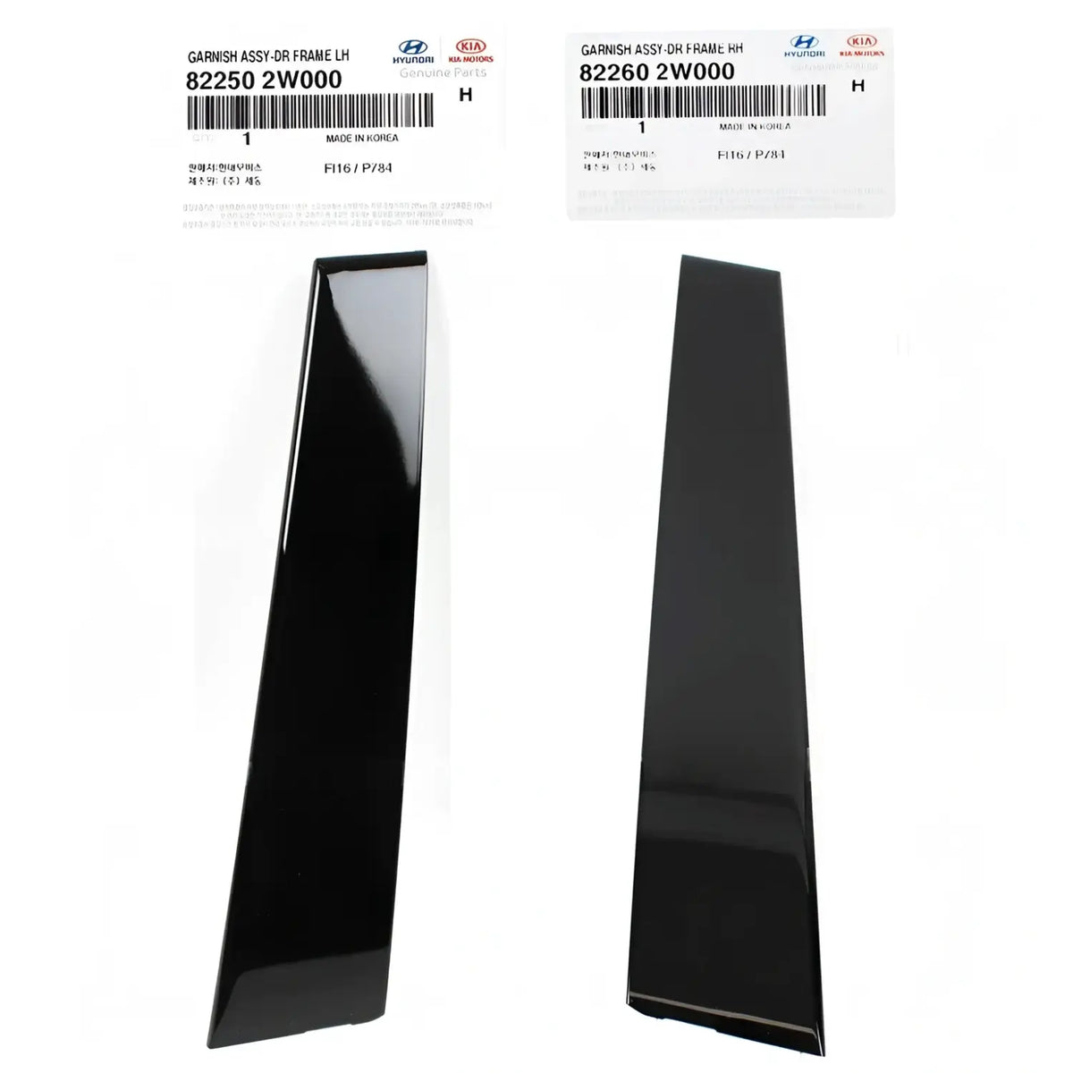 Genuine Front Rear Door Window Garnish Left Right 6EA For Santa Fe