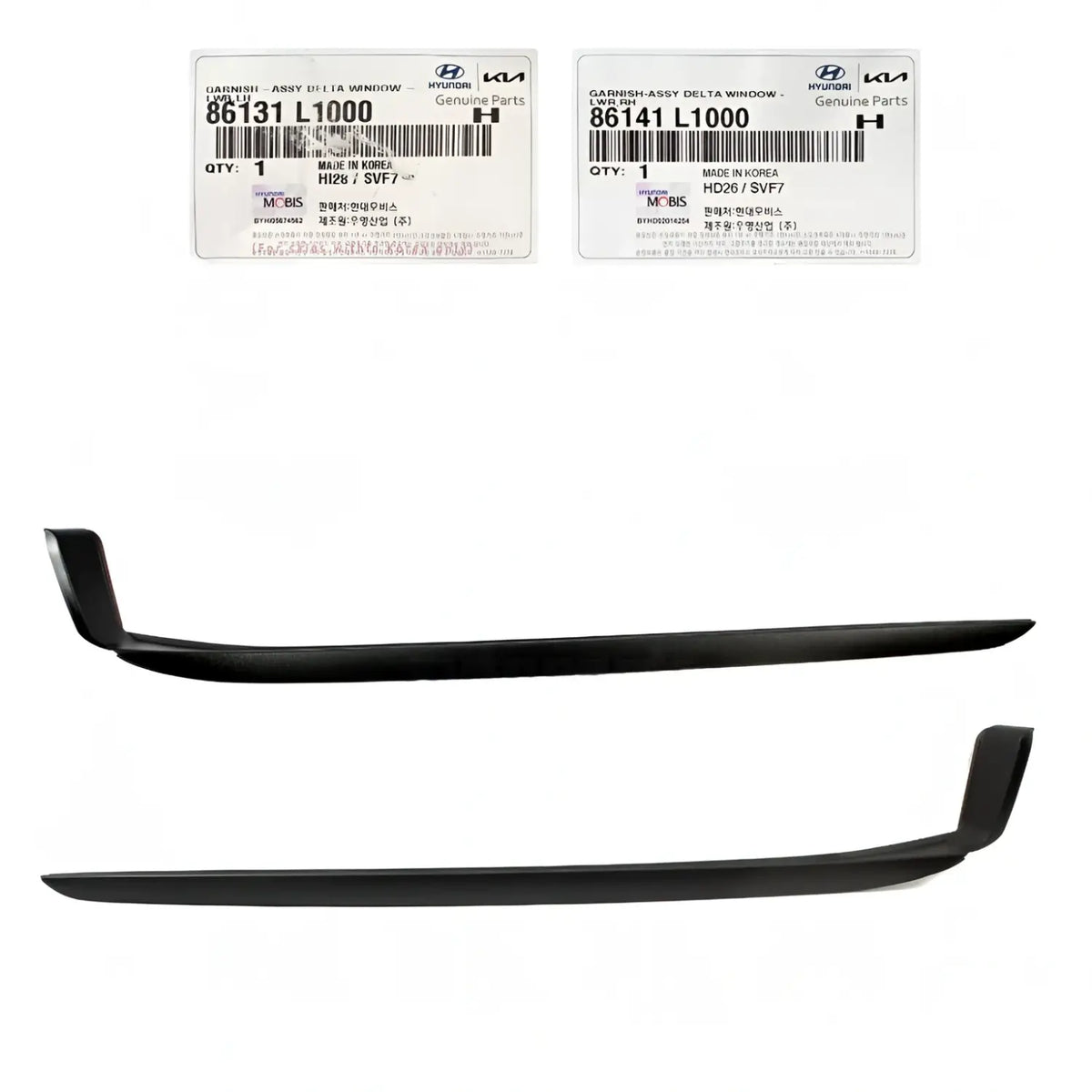 Genuine Front Windshield Pillar Outer Molding LH RH 2ea For Hyundai Sonata 20-22