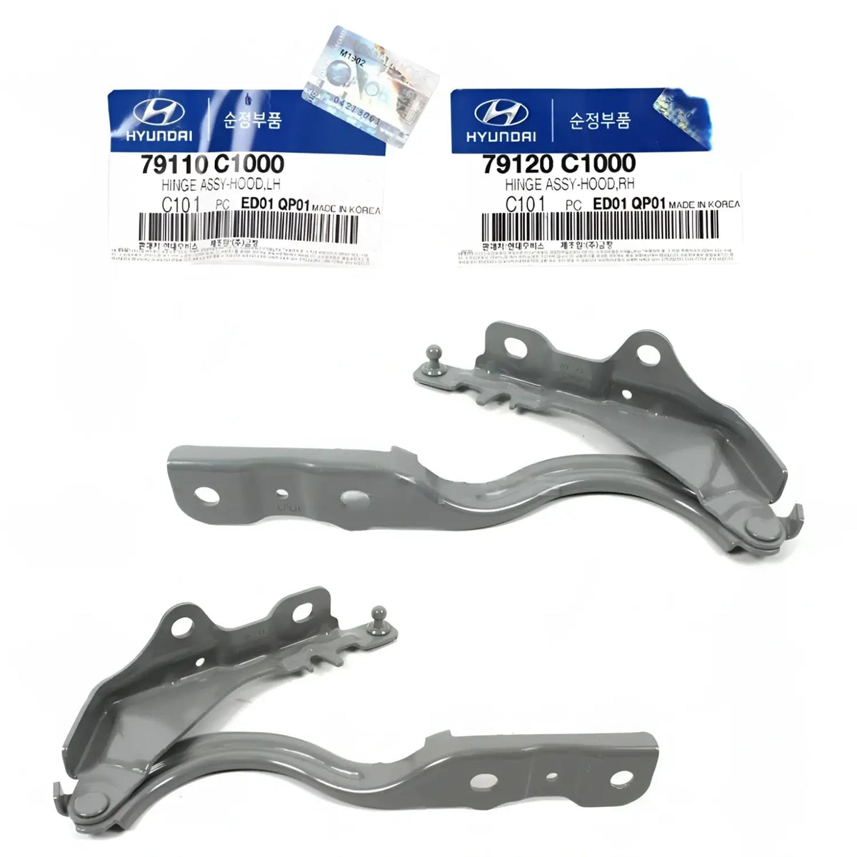 Genuine Hood Hinge Left Right 2EA - 1SET For Hyundai Sonata 2015-2018