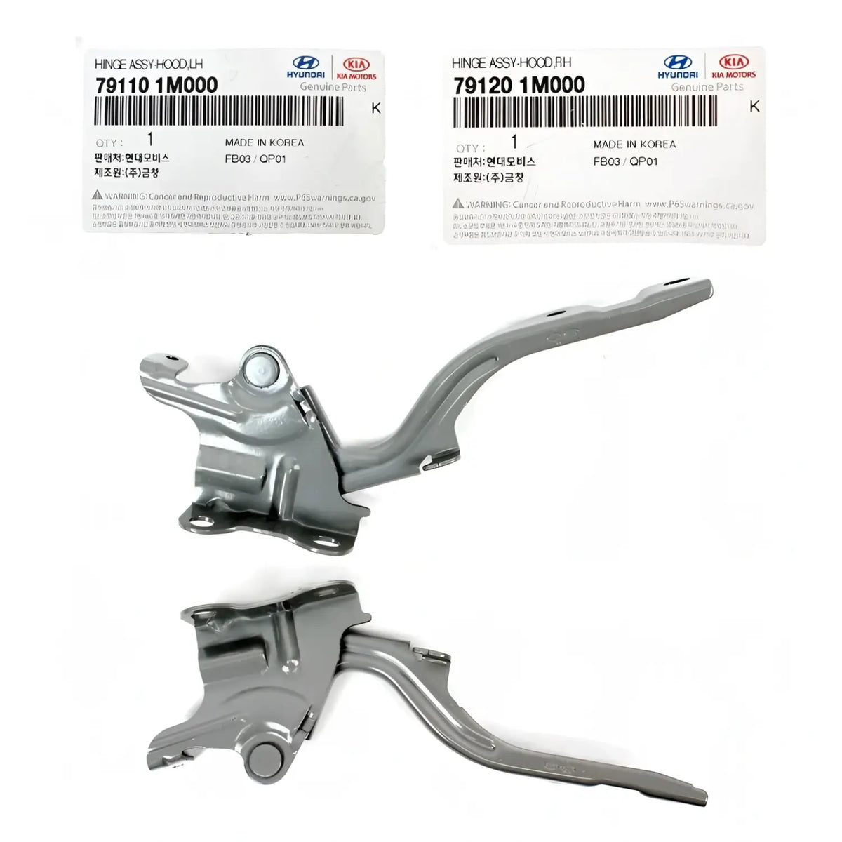 Genuine Hood Hinge Left Right 2EA - 1SET For Kia Forte Forte Koup 2010-2013