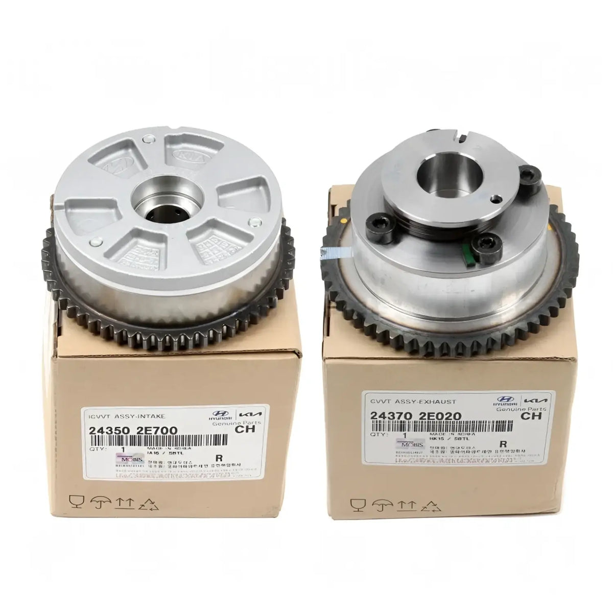 Genuine Intake Exhaust CVVT Gears 2EA - 1SET For Hyundai Kia 2.0 2017-2022