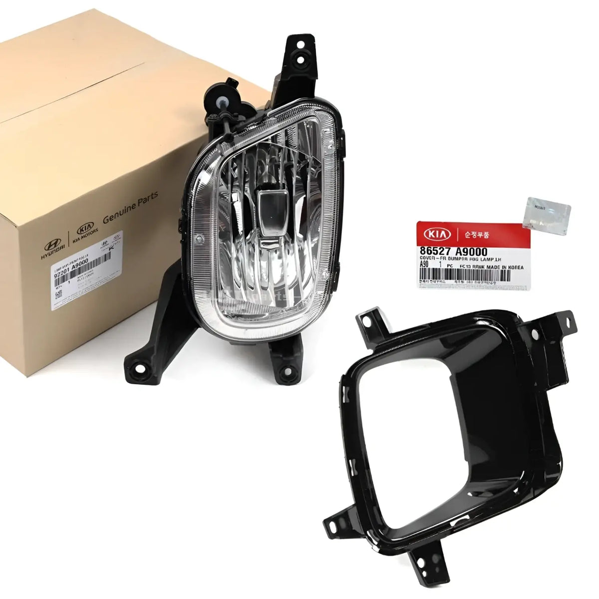 Genuine Kit Fog Light Lamp + Fog Light Cover Bezel Left For Kia Sedona 2015-2018