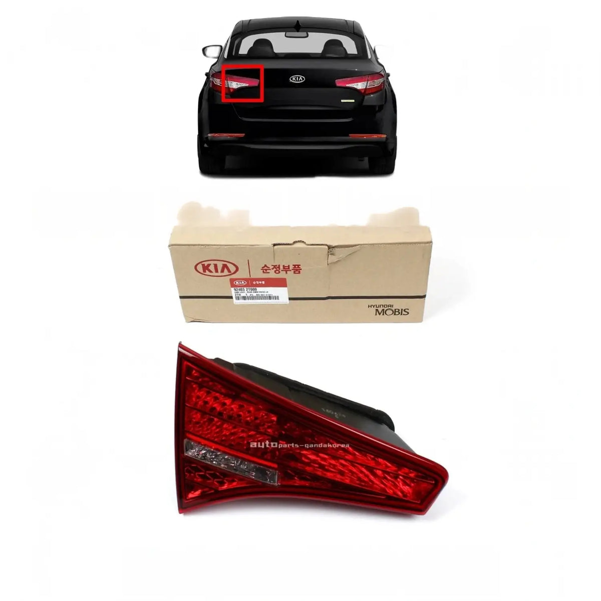 Genuine OEM 924032T000 Taillight Tail Lamp DRIVER LEFT For Kia Optima 2011-2013