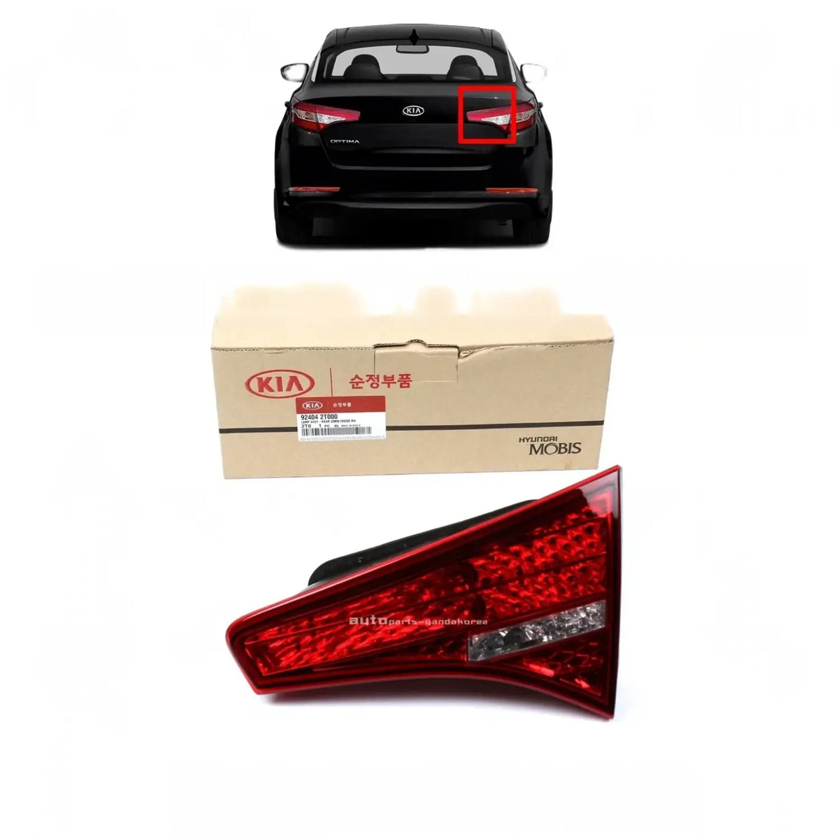 Genuine OEM 924042T000 Taillight Tail Lamp RIGHT RH For Kia Optima 2011-2013