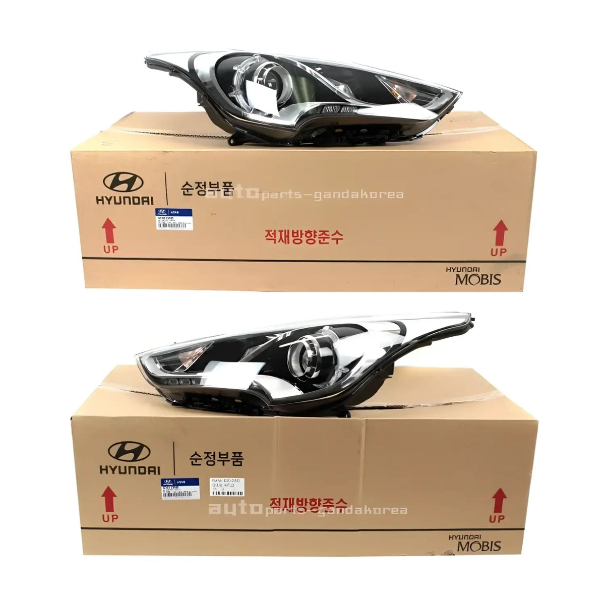 Genuine OEM LED Headlight LEFT RIGHT 2EA For Hyundai Veloster Turbo 2013-2017