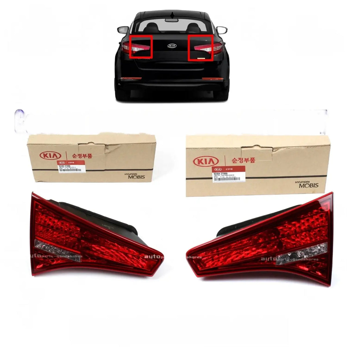 Genuine OEM Taillight Tail Lamp REAR LEFT RIGHT 2EA For Kia Optima 2011-2013