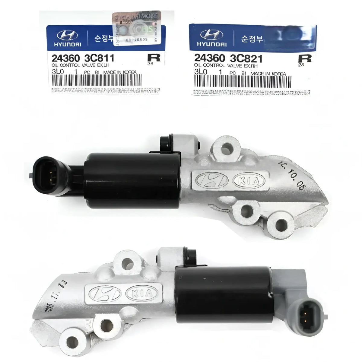 Genuine Oil Control Valve Exhaust Left Right 2EA For Genesis Sonata Veracruz