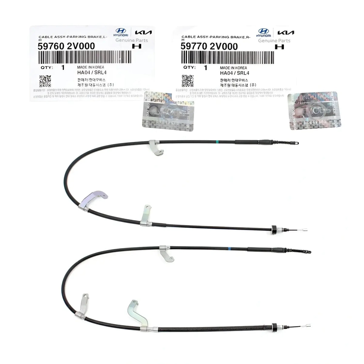 Genuine Parking Brake Cable Left Right 2EA - 1SET For Hyundai Veloster 2012-2017