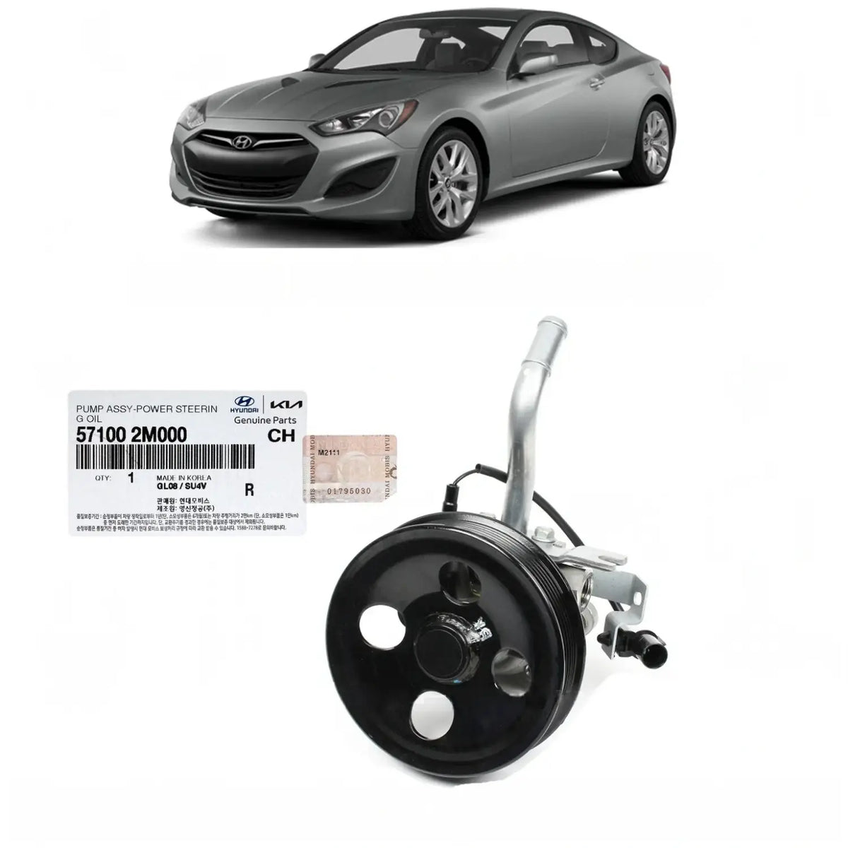 GENUINE POWER STEERING PUMP FOR HYUNDAI GENESIS COUPE 2.0L 2010-2014