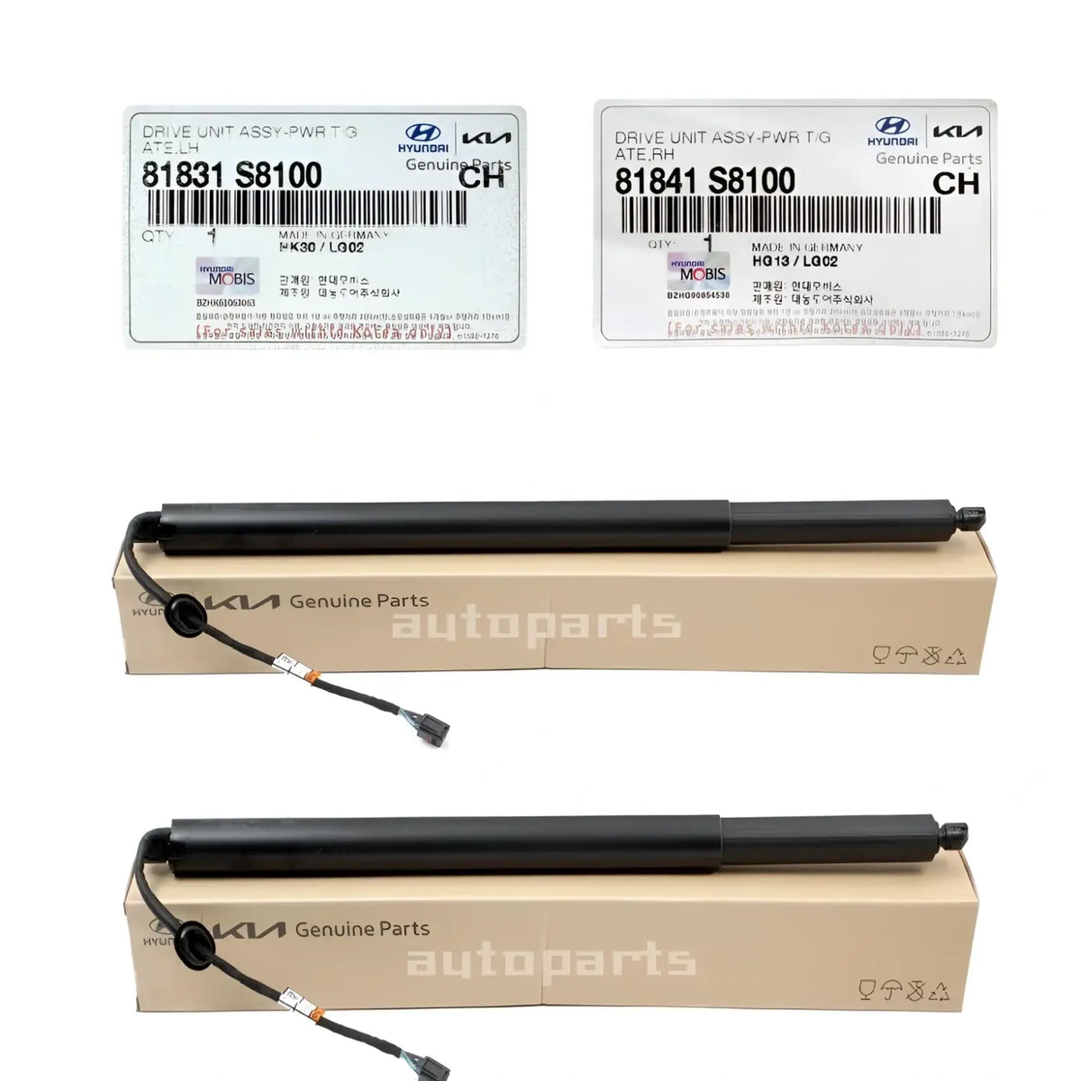 Genuine Power Tailgate Lift Left Right 2EA 1SET For Hyundai Palisade 2020-2022