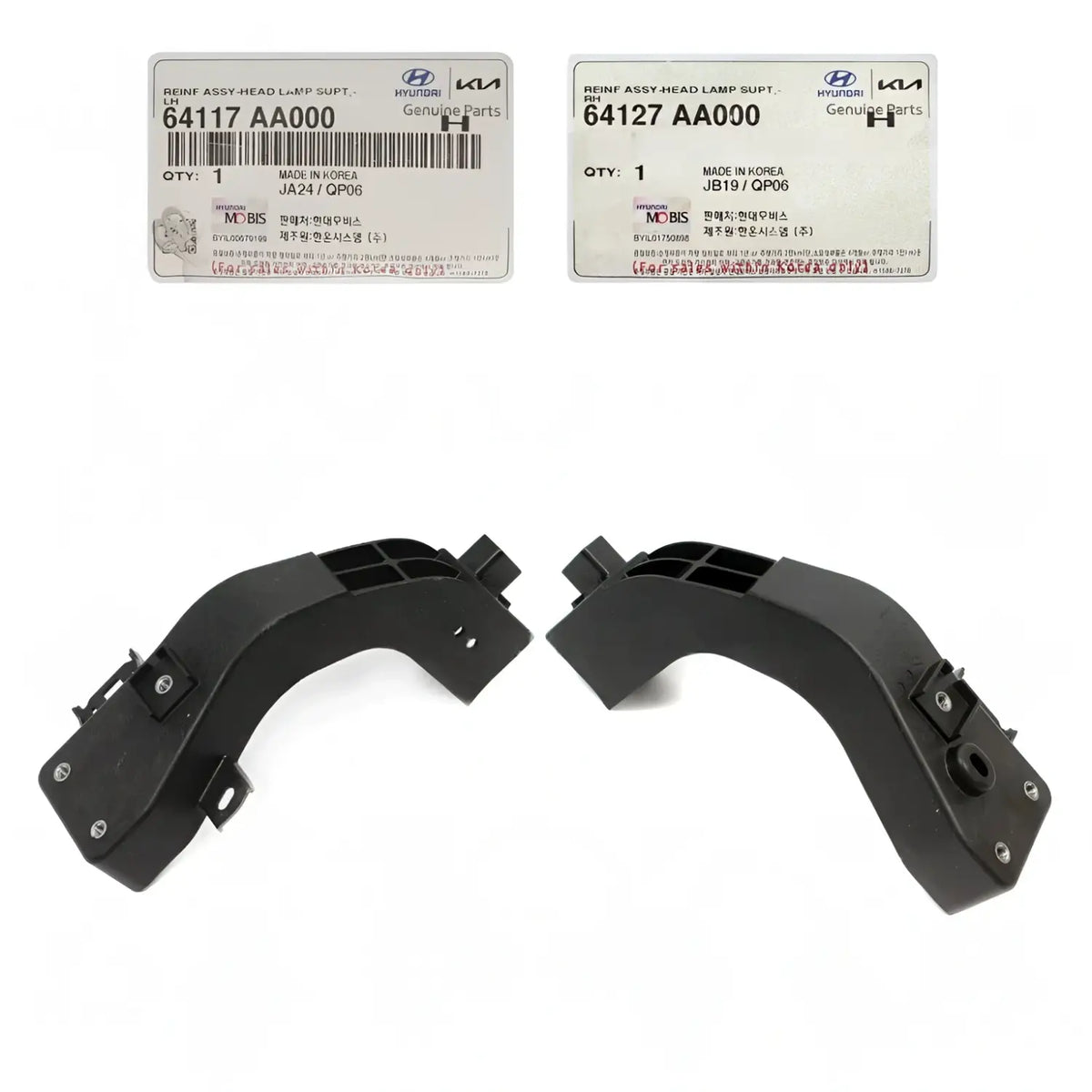 Genuine Radiator Support Extension Panel LH RH 2EA For Hyundai Elantra 2021-2023