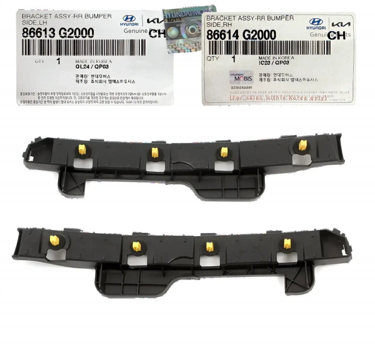 Genuine Rear Bumper Brackets Left Right 2EA For Hyundai IONIQ 2017-2022