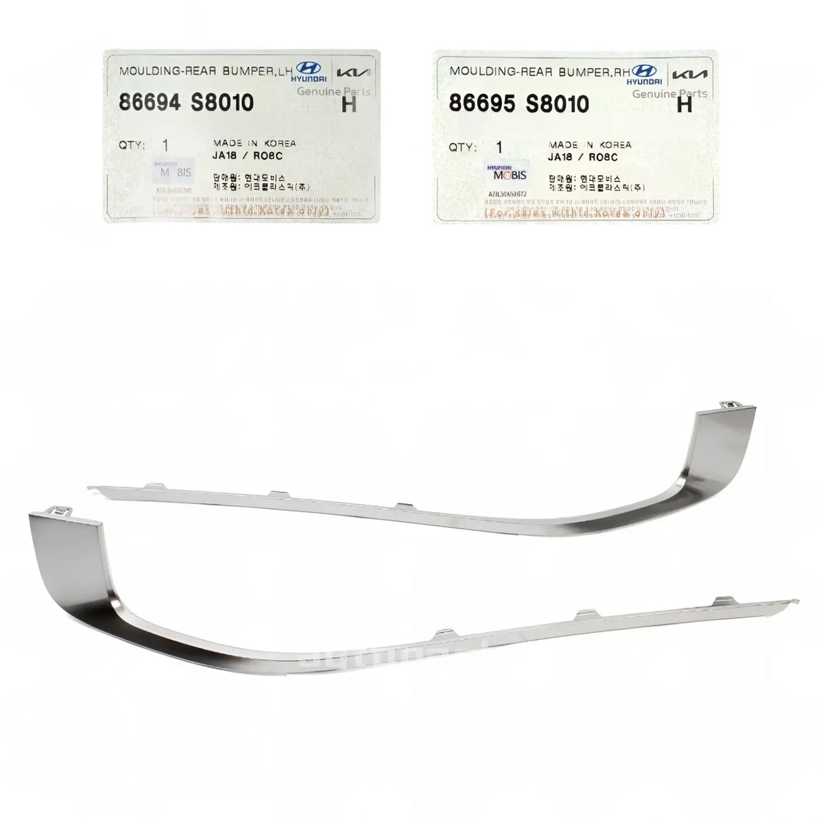 Genuine Rear Bumper Molding Left Right 2EA For Hyundai Palisade 2020-2022