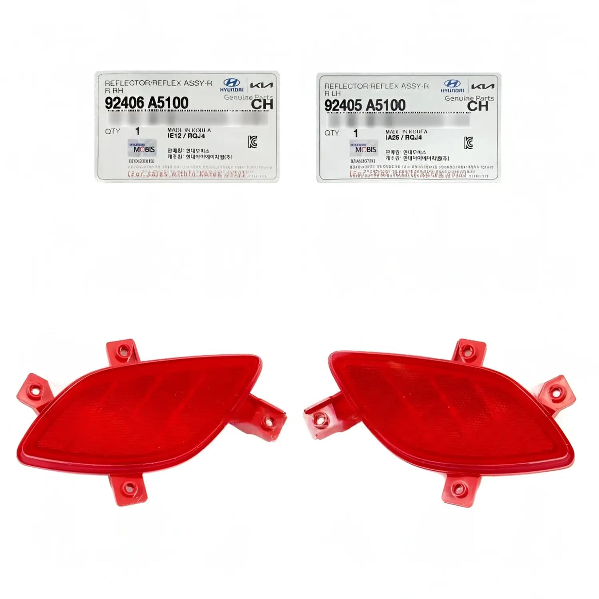 Genuine Rear Bumper Reflector Left Right 2ea For Hyundai Elantra GT 2013-2017