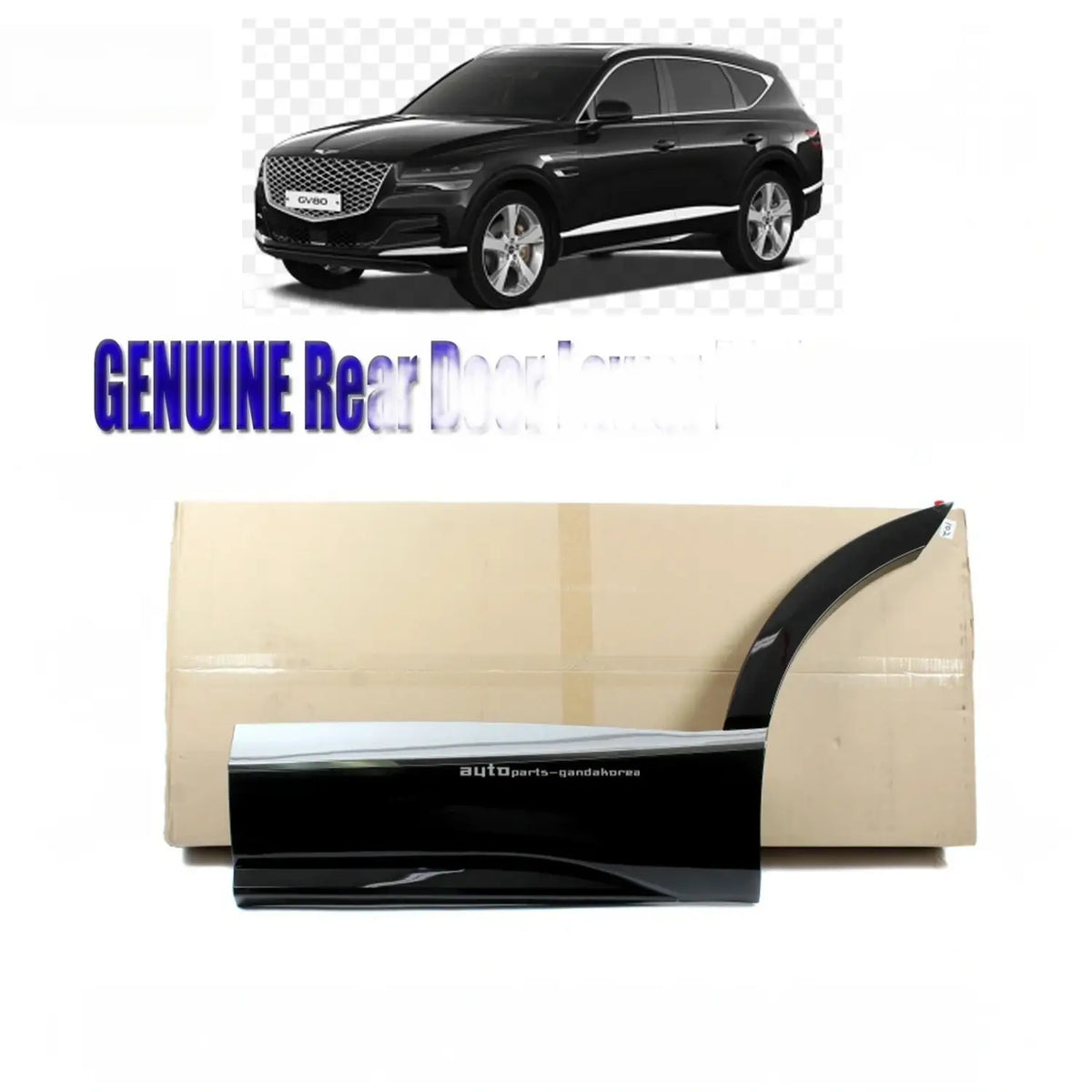 Genuine Rear Door Lower Molding LEFT Driver Side For GENESIS GV80 2021-2023