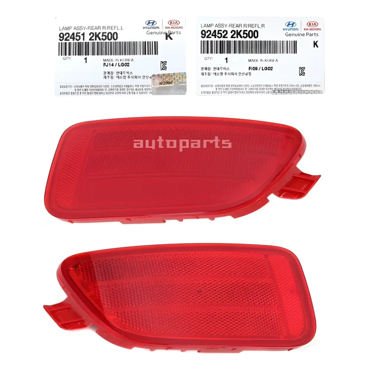 Genuine Rear Reflector Light Lamp Left Right 2EA 1SET For Kia Soul 2012-2013