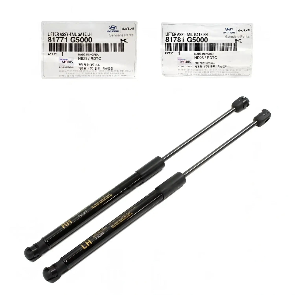 Genuine Rear Tailgate Lifter LEFT RIGHT 2EA For Kia Niro / EV Stinger 2017-2023