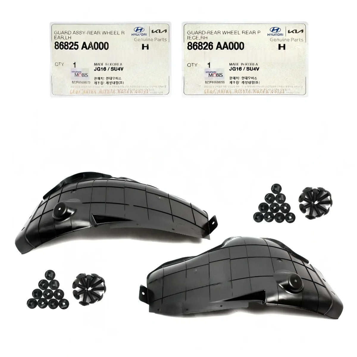 Genuine Rear Wheel Guard Splash Shield Left Right 2EA For Elantra 2021-2023