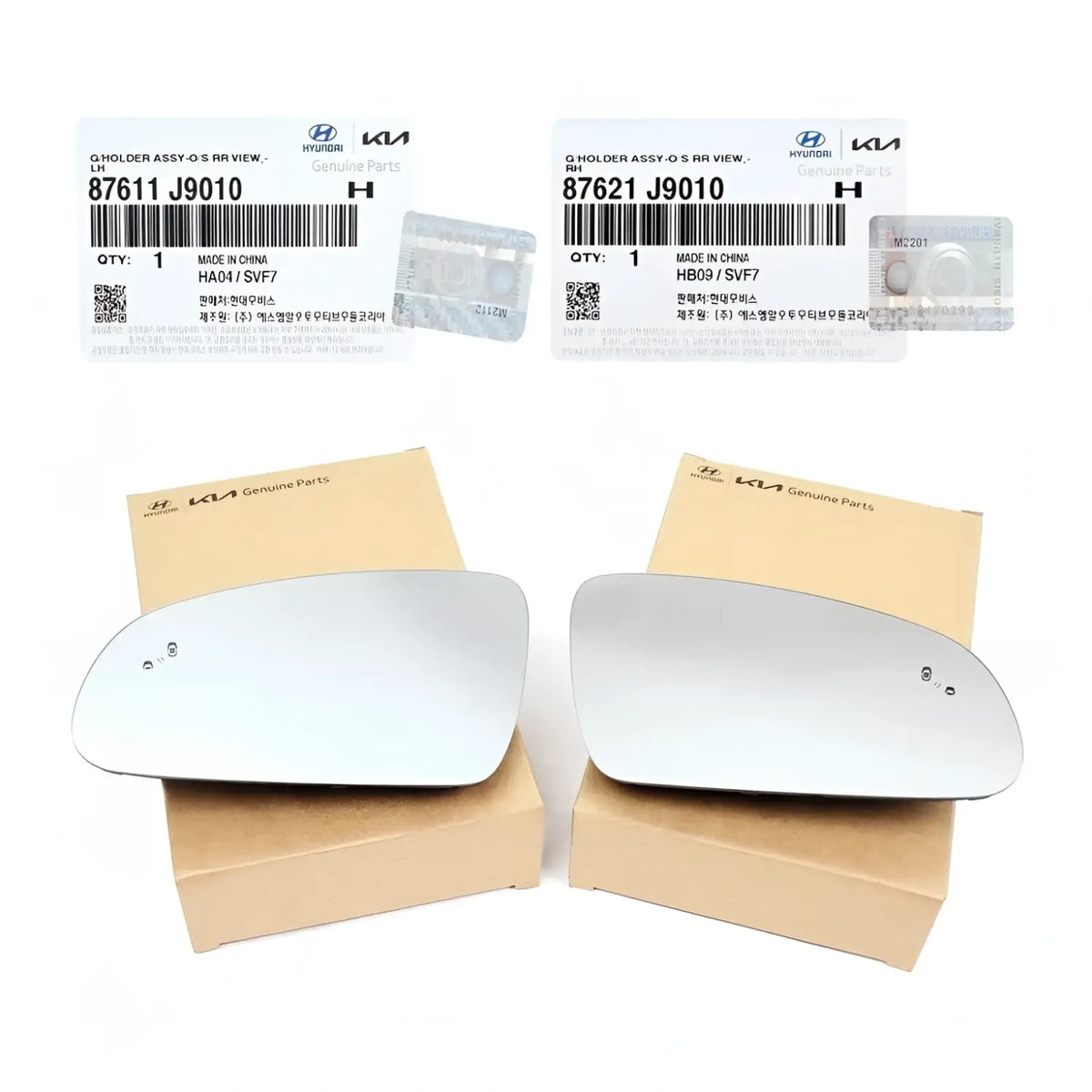 Genuine Side View Mirror Glass LH RH w/ Heated Blind Spot For Hyundai Kona 18-23