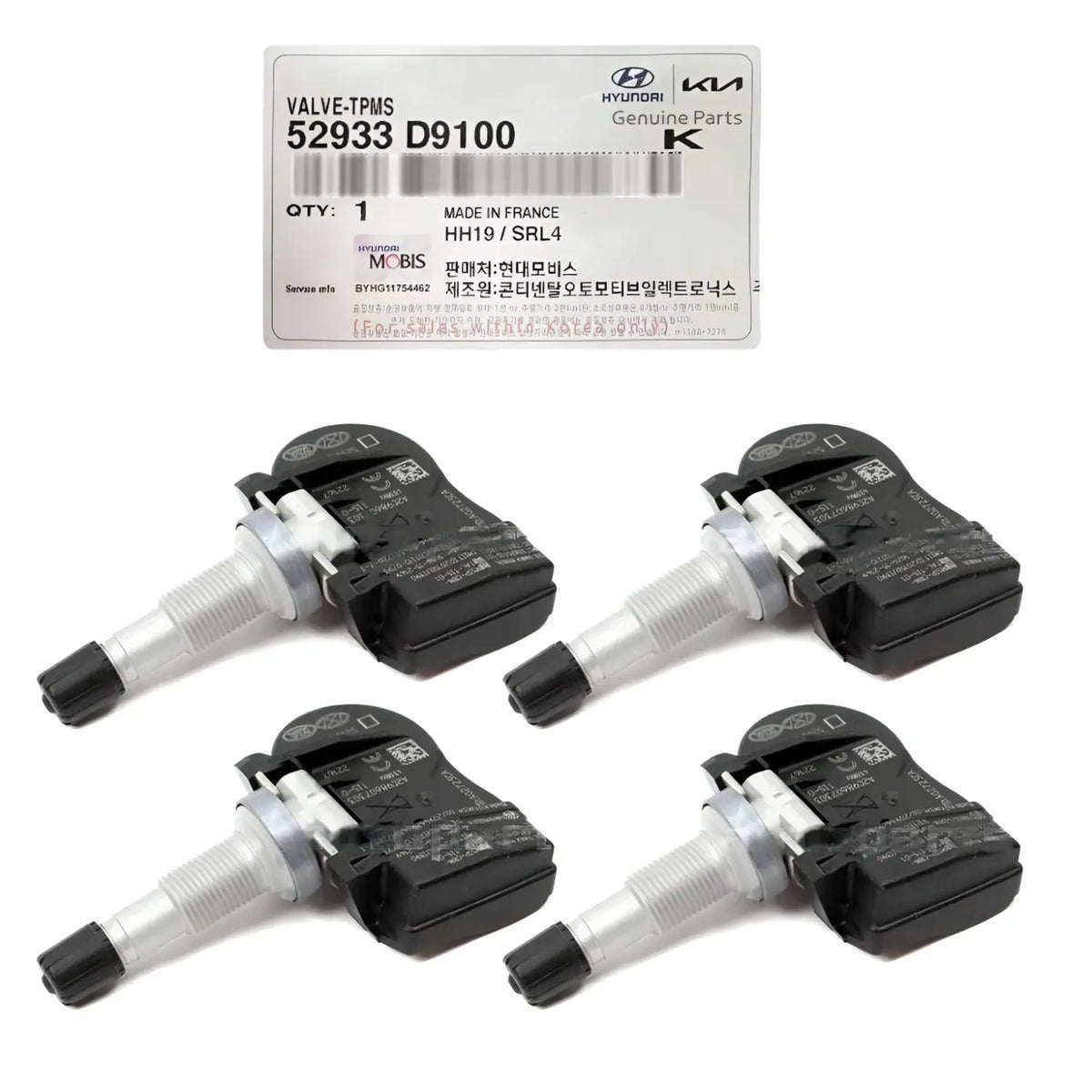 Genuine Tire Pressure Monitor Sensor 4pcs For Hyundai Ioniq Elantra 2016-2021
