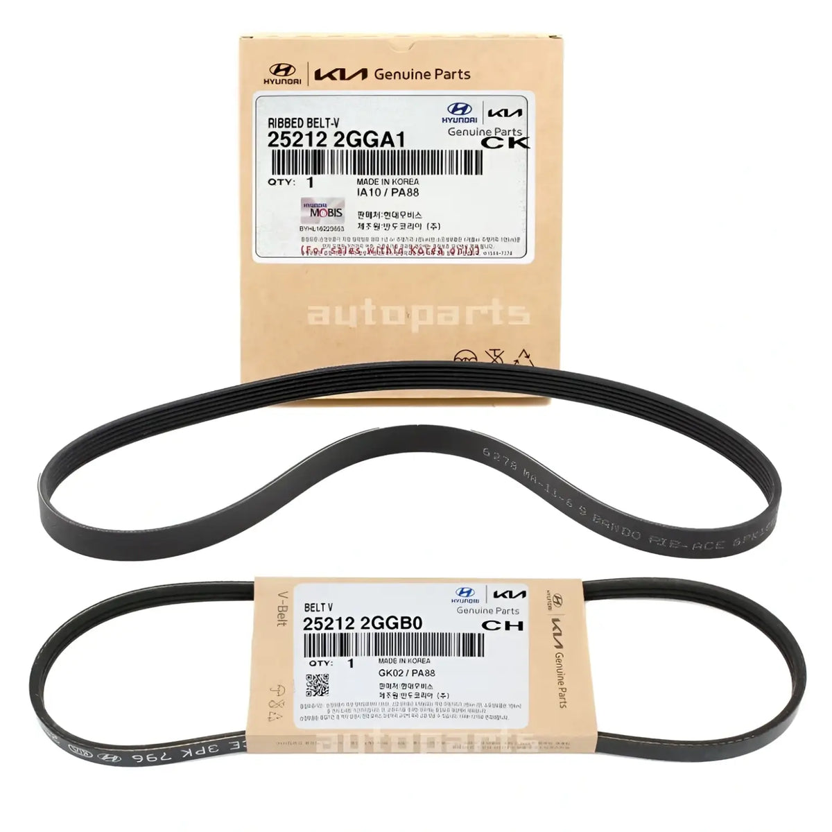 Genuine V-Ribbed Belts For Santa Fe Sonata Tucson Optima Sorento Sportage 15-22