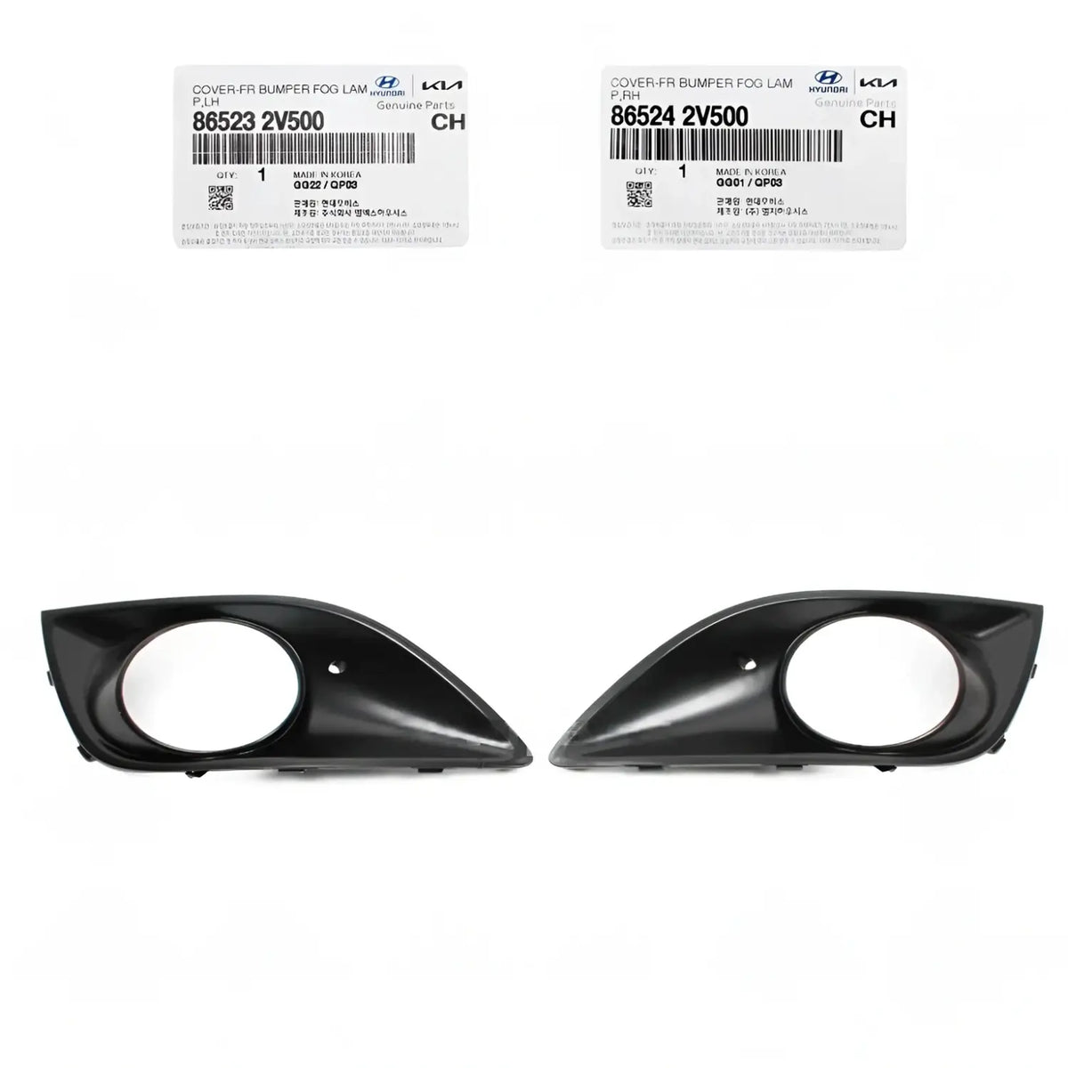 Genuine Veloster Turbo Fog Lamp Cover Left Right 2EA For Veloster Turbo 2013-2017