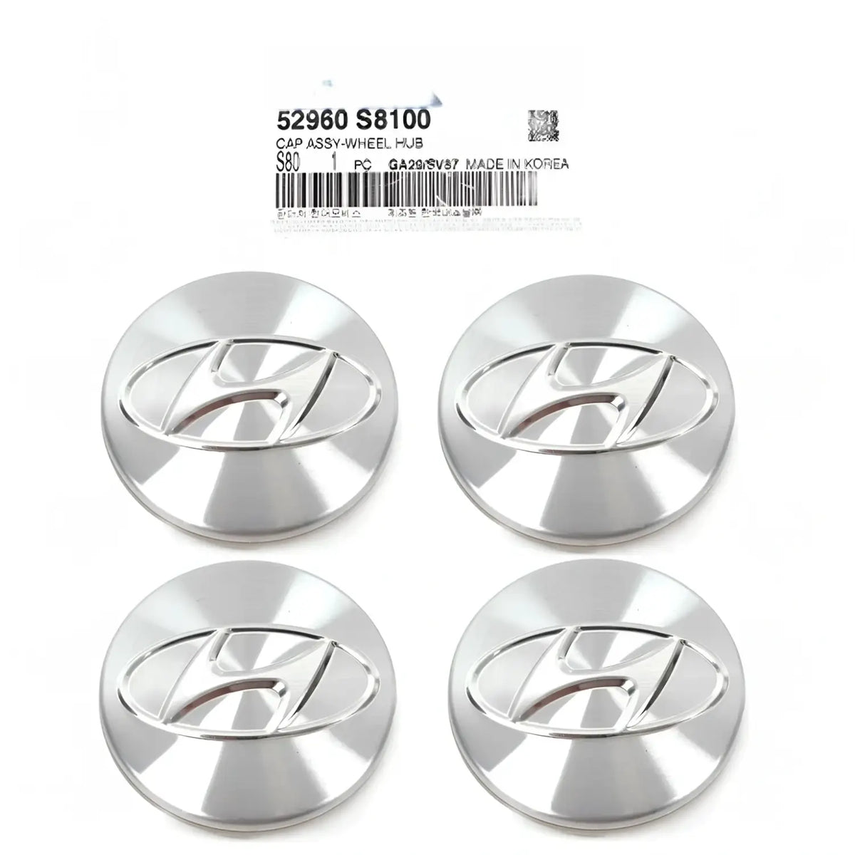 Genuine Wheel Center Cap 4pcs For Hyundai Elantra Sonata Palisade 2020-2023