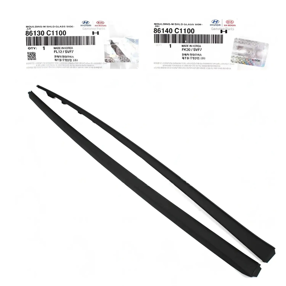 Genuine Windshield Pillar Molding Front Left Right 2EA For Hyundai Sonata 15-19