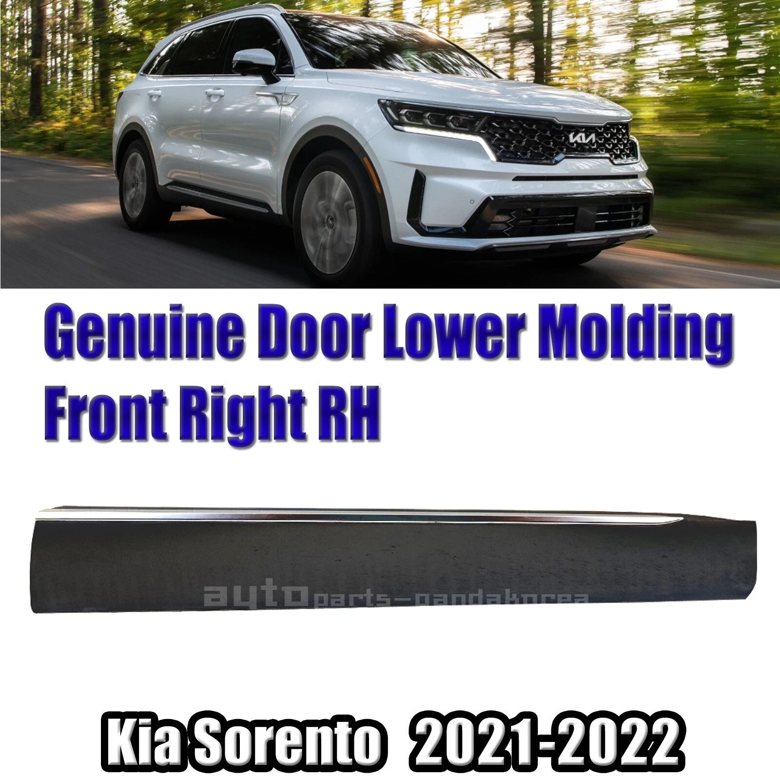 87722P2000 Door Lower Molding Front Right For Kia Sorento 2021-2022