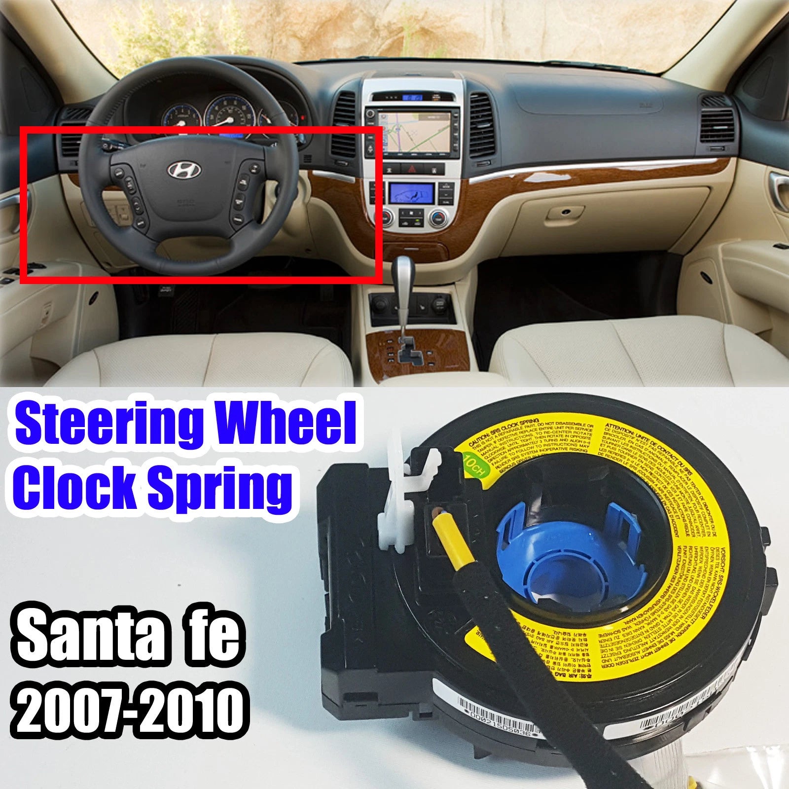 Genuine 934902B200 Clock Spring Contact Assembly Hyundai Santa Fe CM 2007-2010