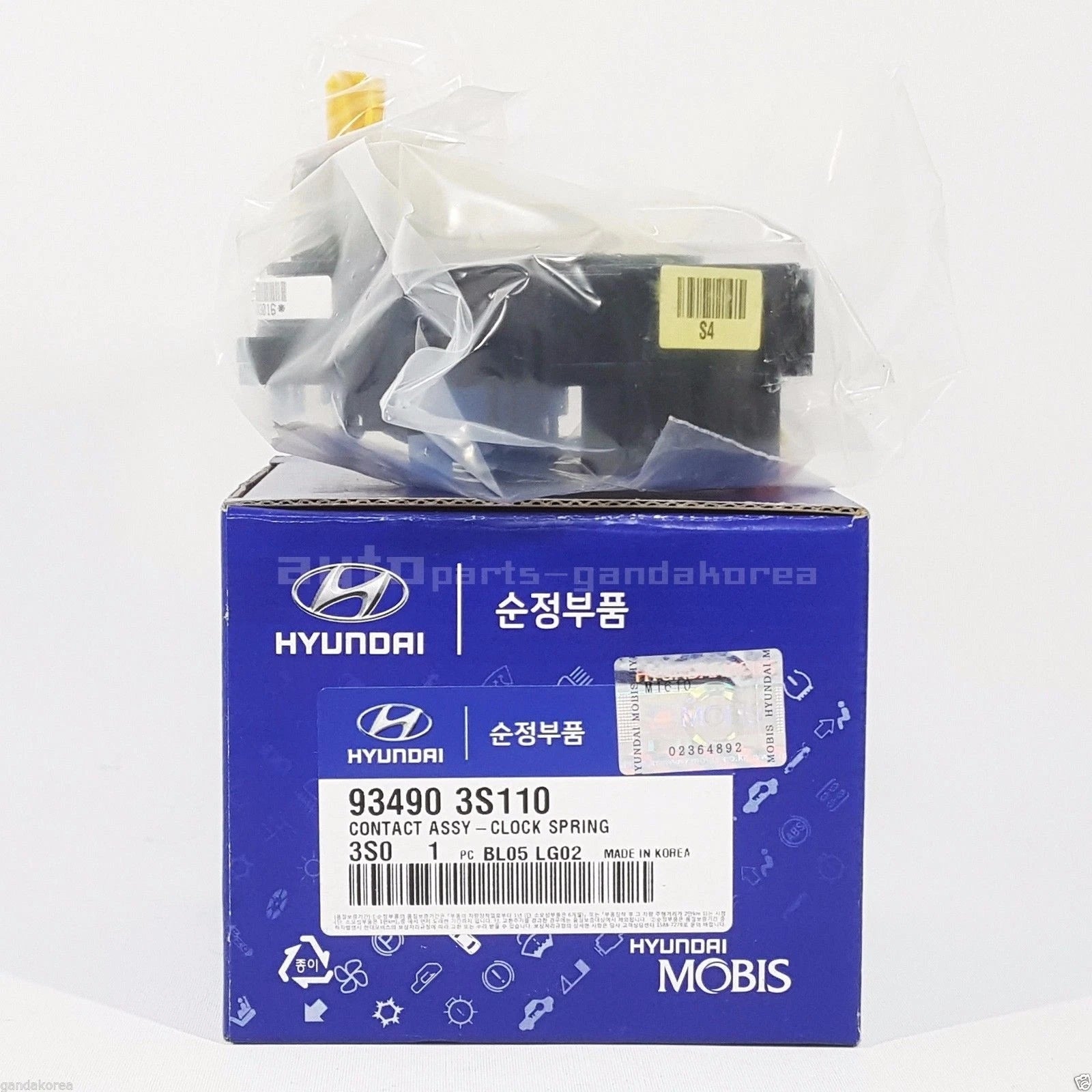 Genuine Oem 934903S110 14CH Clock Spring Contact For Hyundai IX35