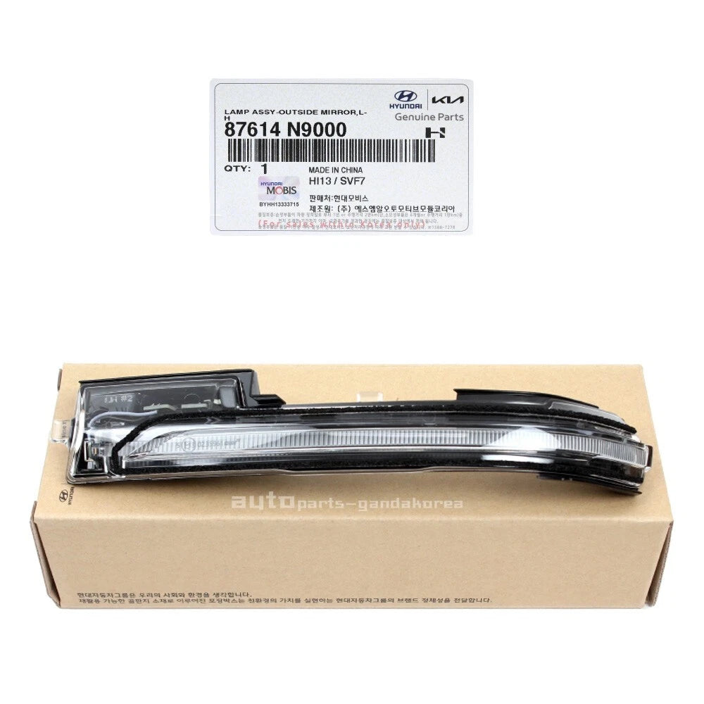 Genuine 87614N9000 Side Mirror Signal Lamp Repeater LEFT For Hyundai Tucson 2022
