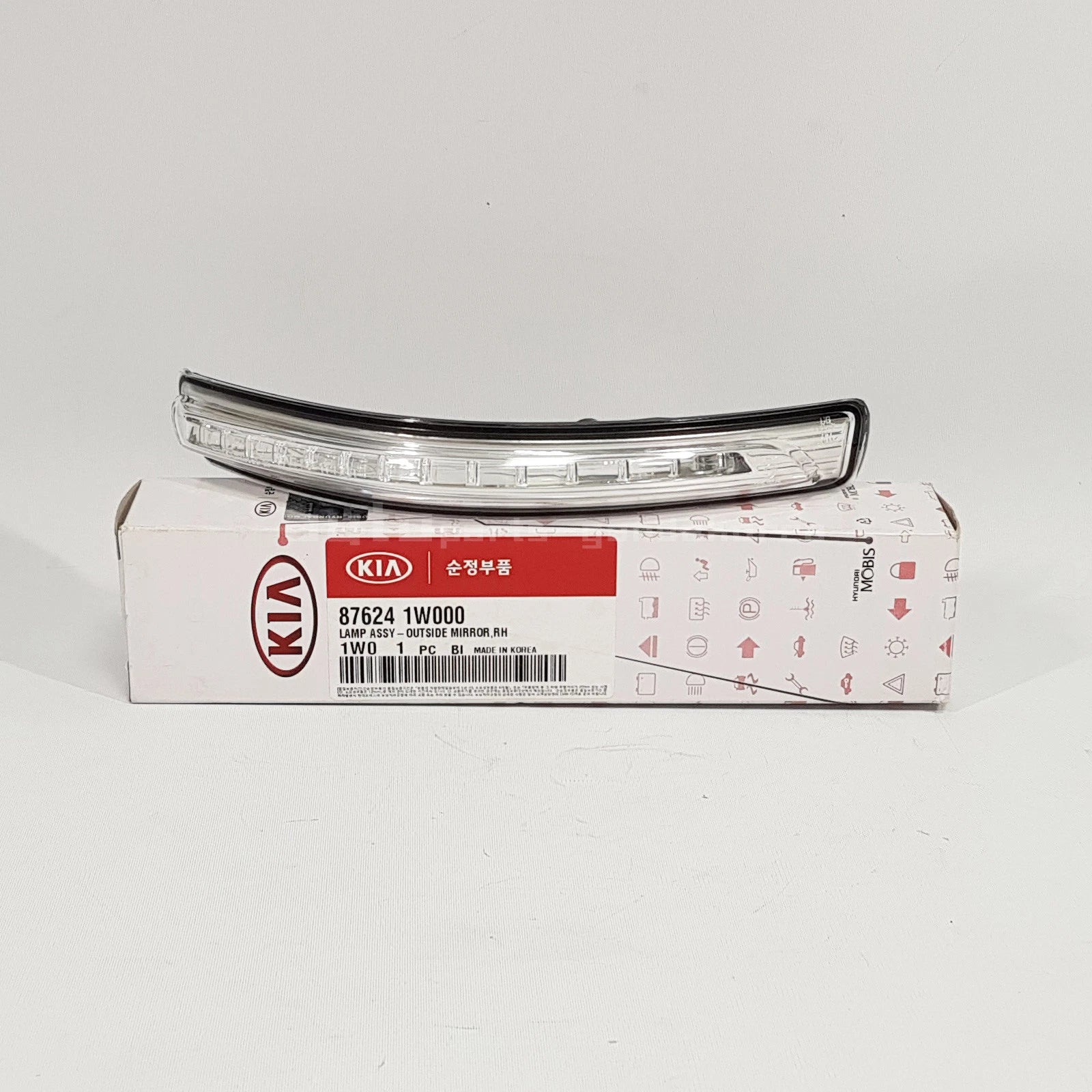 Genuine 876241W000 LED Side Mirror Signal Lamp Right RH For Kia Rio 2012-2017