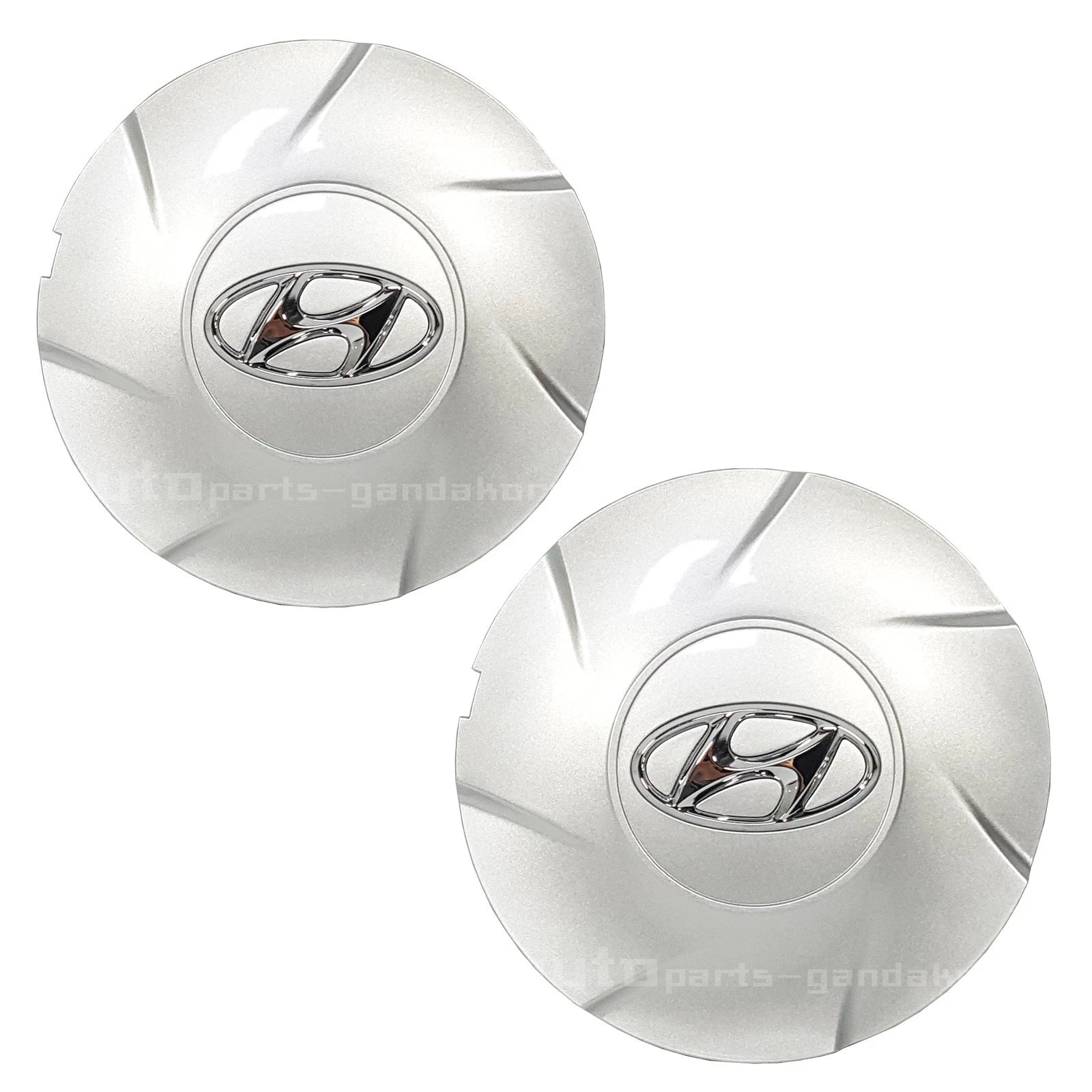 529603X300 17" Wheel Center Hub Cap Cover Silver 2PCS Elantra MD 11-13