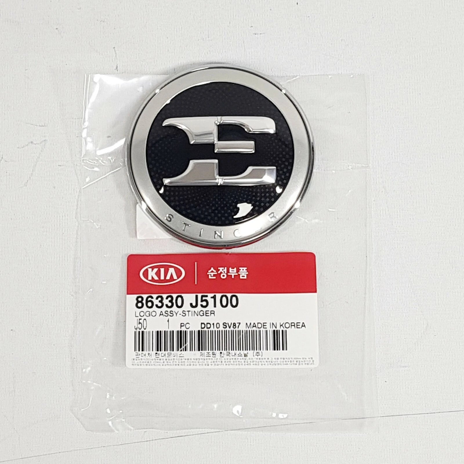 Genuine 86330J5100 Front Hood Nameplate Emblem Badge For Kia Stinger 2017-2018+