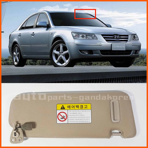 852013K010QD Sun Visor Inside Driver Left Beige For Hyundai Sonata 2006-2008
