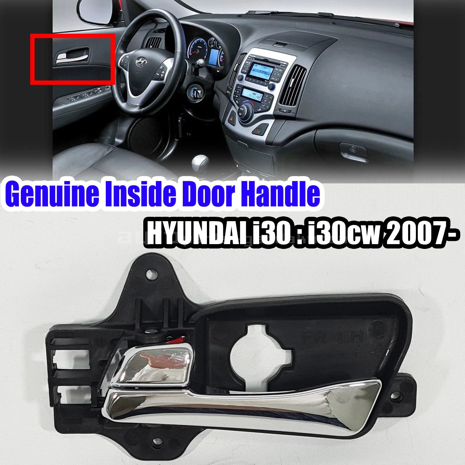 Genuine 826102L010 Inside Door Handle Catch Chrome LH For Elantra Touring 09-12