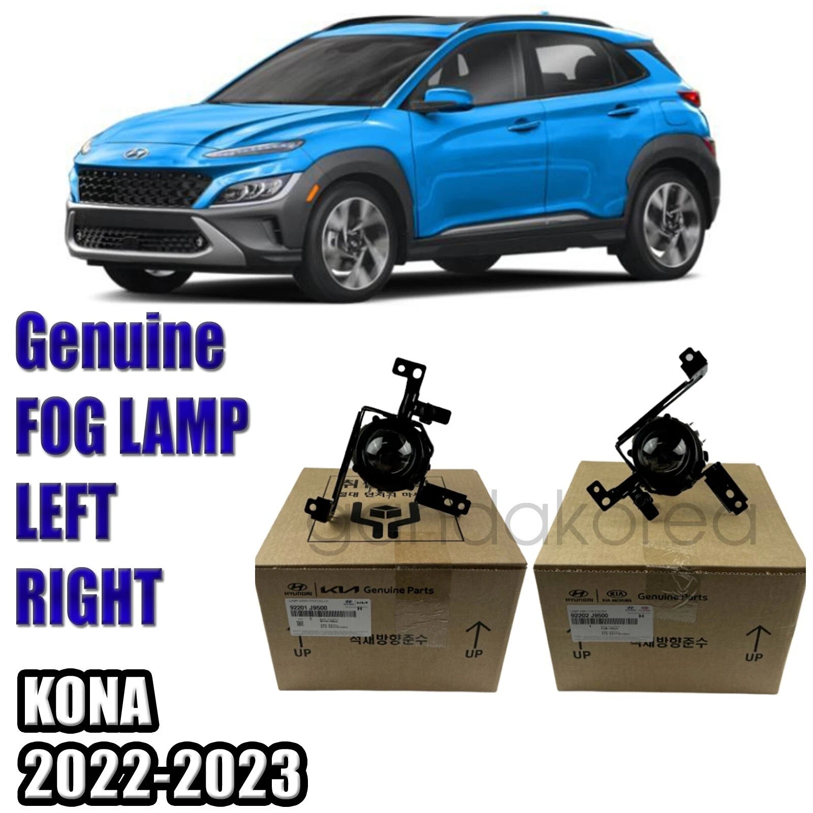 Fast GENUINE FOG LAMP LEFT RIGHT 2EA-1SET FOR HYUNDAI KONA 2022-2023