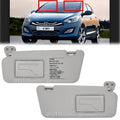 Genuine 852012L520TX 852022L520TX Sun Visor Gray LH RH=1SET i30 i30CW 2008-2011