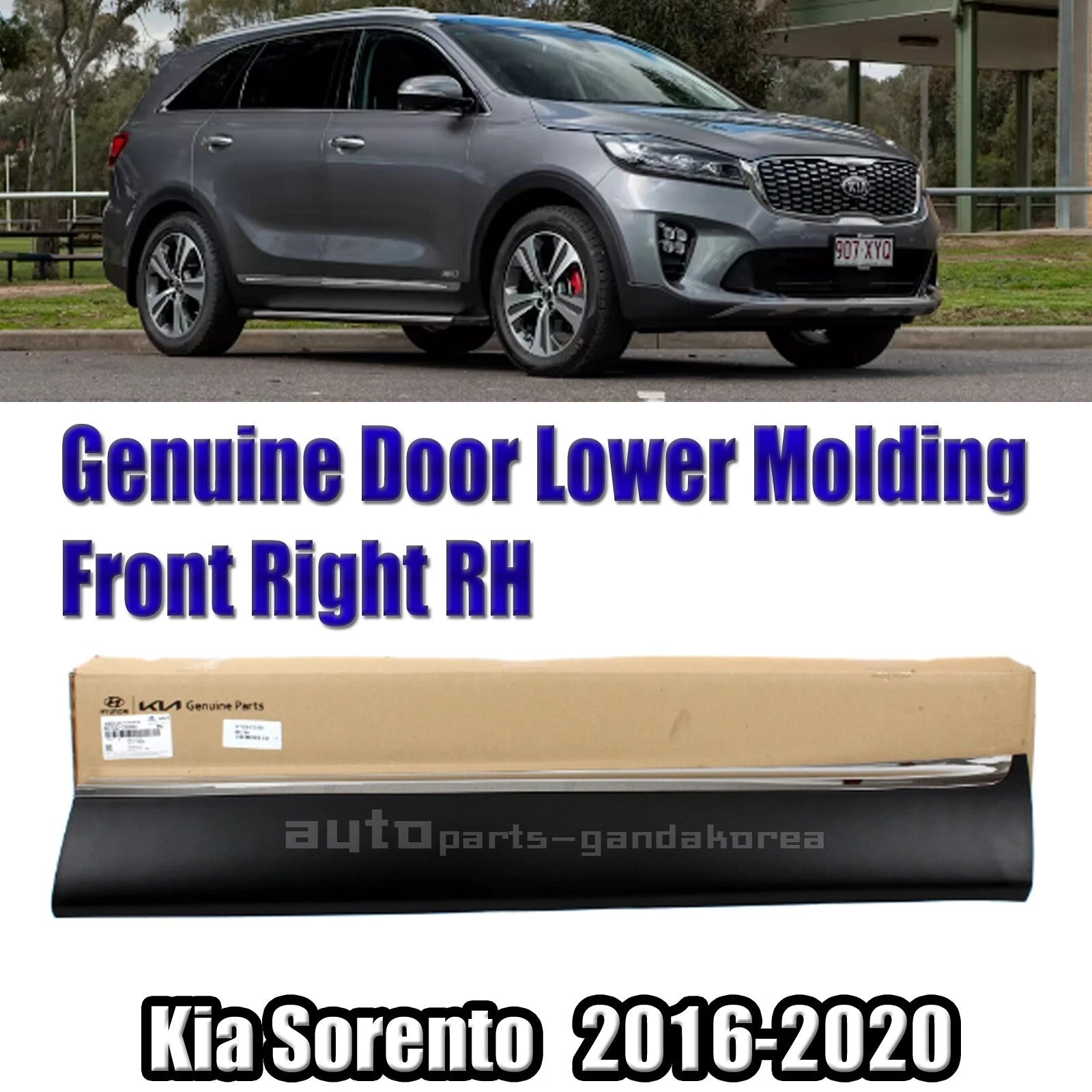 Fast Genuine Door Lower Molding Front Right For Kia Sorento 2016-2020
