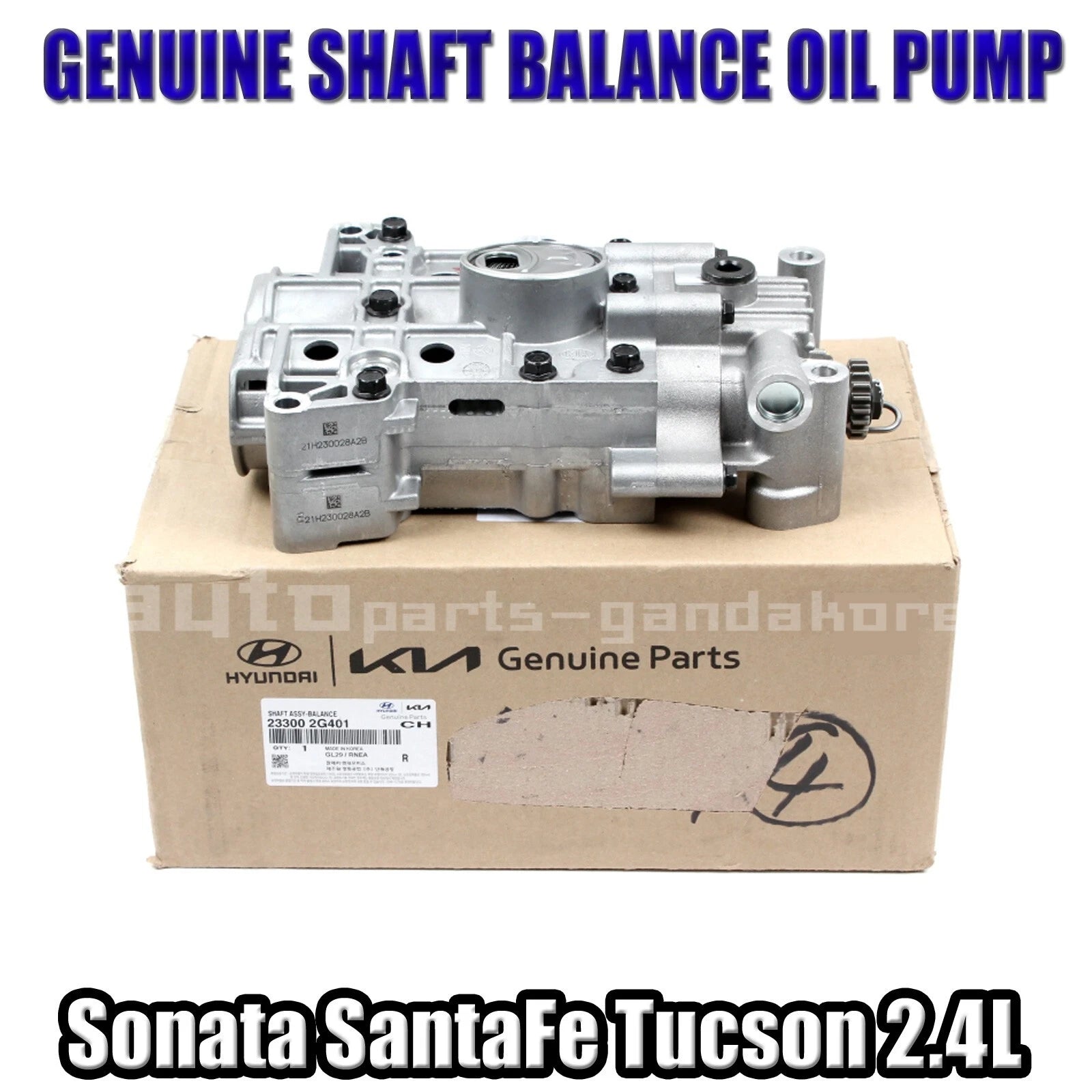 233002G401 SHAFT BALANCE OIL PUMP 19TEETH FOR SPORTAGE SONATA TUCSON 2.4L