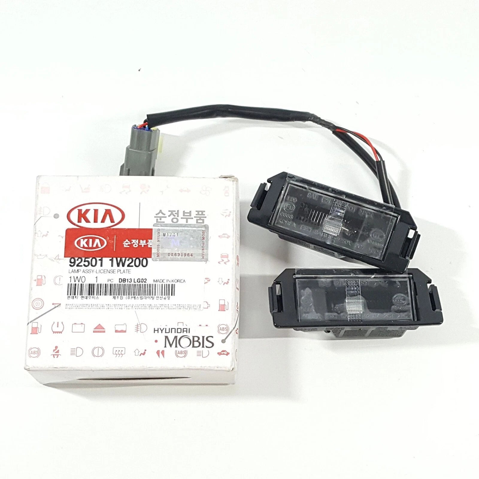 Genuine OEM 925011W200 License plate Modules Lamp Assy For Kia RIO 2012-2017